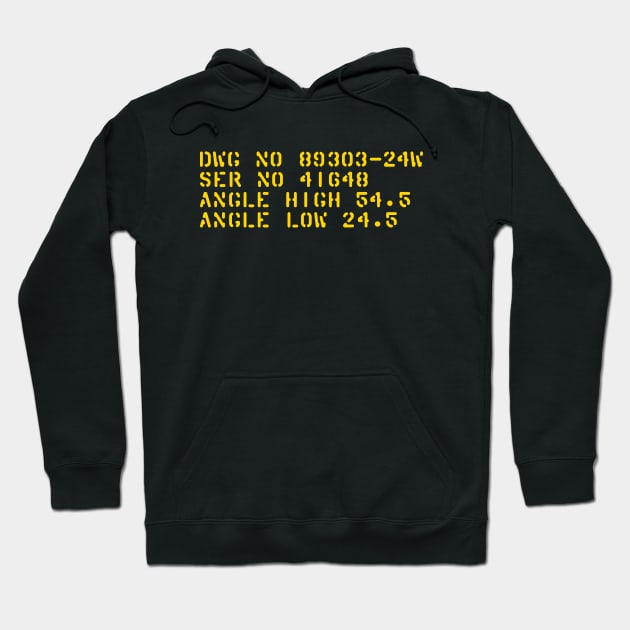 P-40 Prop Stencil Data Hoodie by Ekliptik